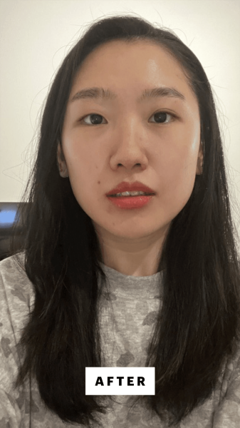 Han after using the Dyson Supersonic Hair Dryer